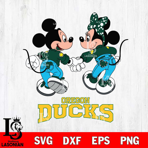 Oregon Ducks Mickey Minnie Valentine Rugby Svg Eps Dxf Png File, Digital Download ,Instant Download, Cricut File