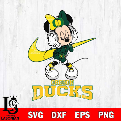 Oregon Ducks Minnie Mouse Dancing NIKE, Svg Eps Dxf Png File, Digital Download