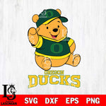 Oregon Ducks Pooh Bear Disney, Svg Eps Dxf Png File, Digital Download