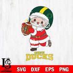 Oregon Ducks Santa Claus Cute Svg dxf eps png pdf file,NCAA svg,Digital Download,Cricut file