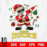 Oregon Ducks Santa Claus Football Svg dxf eps png pdf file,NCAA svg,Digital Download,Cricut file