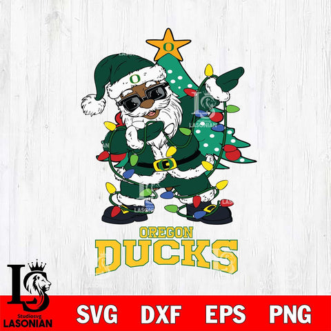 Oregon Ducks Santa Claus Ugly Christmas Svg dxf eps png pdf file,NCAA svg,Digital Download,Cricut file