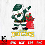 Oregon Ducks Santa Dabbing Christmas Svg dxf eps png pdf file,NCAA svg,Digital Download,Cricut file