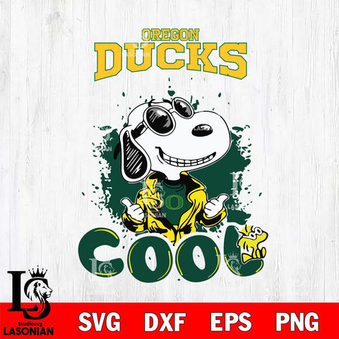 Oregon Ducks Snoopy Sport 7 Svg Eps Dxf Png File, Digital Download