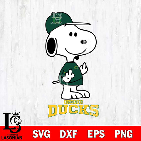 Oregon Ducks Snoopy Sport 8 Svg Eps Dxf Png File, Digital Download