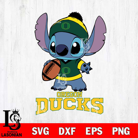 Oregon Ducks Stitch Disney, Svg Eps Dxf Png File, Digital Download