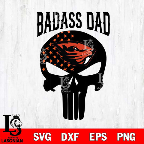 Oregon State Beavers Badass Dad Svg Eps Dxf Png File, Digital Download, Instant Download