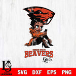 Oregon State Beavers Beauty Black Fan Girl Football, Svg Eps Dxf Png File, Digital Download