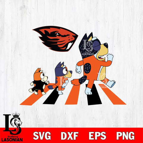 Oregon State Beavers Bluey 6 Svg Eps Dxf Png File, Digital Download, Instant Download