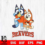 Oregon State Beavers Bluey & Bingo Svg Eps Dxf Png File, NCAA svg, Digital Download, Instant Download