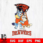 Oregon State Beavers Bluey & Bingo 3 Svg Eps Dxf Png File, NCAA svg, Digital Download, Instant Download