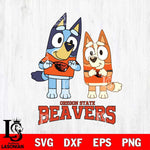 Oregon State Beavers Bluey & Bingo 6 Svg Eps Dxf Png File, NCAA svg, Digital Download, Instant Download