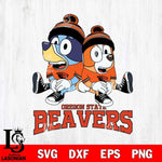 Oregon State Beavers Bluey & Bingo 8 Svg Eps Dxf Png File, NCAA svg, Digital Download, Instant Download