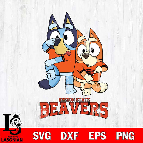 Oregon State Beavers Bluey Chilli Dance Mode Svg Eps Dxf Png File, Digital Download, Instant Download