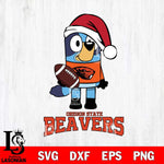 Oregon State Beavers Bluey Christmas Svg Eps Dxf Png File, Digital Download