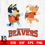 Oregon State Beavers Bluey Dance Svg Eps Dxf Png File, Digital Download, Instant Download