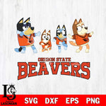 Oregon State Beavers Bluey Dance Mode Squats Svg Eps Dxf Png File, Digital Download, Instant Download