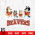 Oregon State Beavers Bluey Dance Squats Svg Eps Dxf Png File, Digital Download, Instant Download