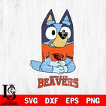 Oregon State Beavers Bluey Styles Football Svg Eps Dxf Png File,NCAA Svg Files,Bluey svg ,Digital Download ,Instant Download, Cricut File