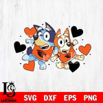 Oregon State Beavers Bluey heart Svg Eps Dxf Png File, Digital Download, Instant Download