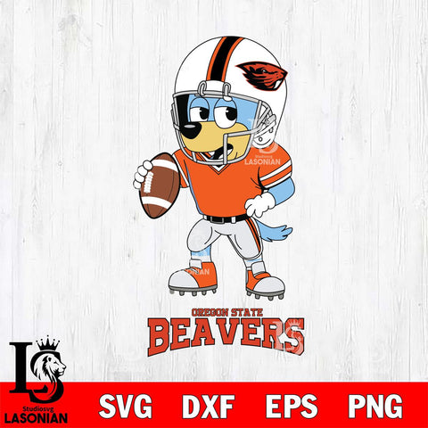 Oregon State Beavers Bluey rugby Svg Eps Dxf Png File, Digital Download ,Instant Download, Cricut File