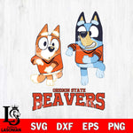 Oregon State Beavers Bluey with Chilli Dance Svg Eps Dxf Png File, Digital Download, Instant Download