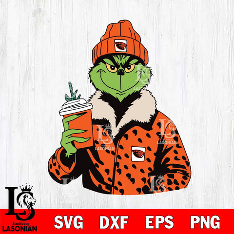 Oregon State Beavers Boujee Grinch 12 Svg Eps Dxf Png File, Digital Download, Instant Download