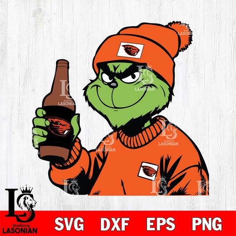 Oregon State Beavers Boujee Grinch 5 Svg Eps Dxf Png File, Digital Download, Instant Download