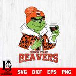 Oregon State Beavers Boujee Grinch Leopard Christmas Cut Files Cricut, Svg Dxf Eps Png file, Digital download , Silhouette