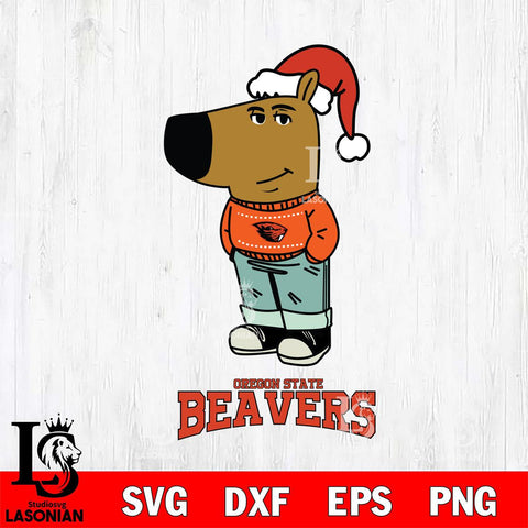 Oregon State Beavers Chill Guy Christmas Svg Eps Dxf Png File,NCAA Svg Files,Chill Guy svg ,Digital Download ,Instant Download, Cricut File