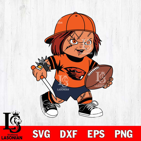 Oregon State Beavers Chucky Horror 10 Svg Eps Dxf Png File, NCAA svg, Digital Download, Instant Download