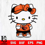 Oregon State Beavers Cute Hello Kitty Football 2 Svg Eps Dxf Png File, NCAA svg, Digital Download, Instant Download