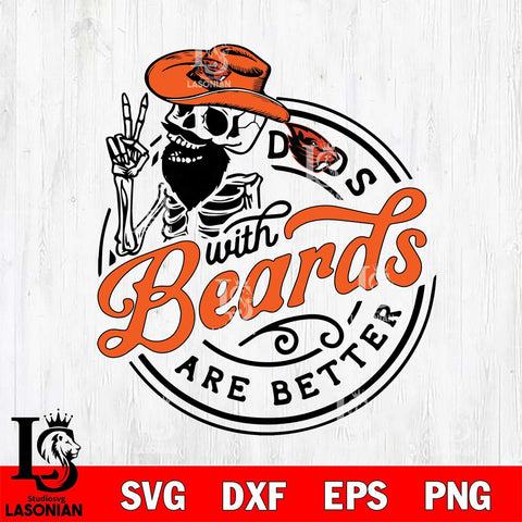 Oregon State Beavers Dad With Beard Are Better Svg Eps Dxf Png File, Digital Download, Instant Download