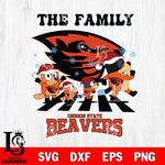 Oregon State Beavers Family Bluey Christmas Svg Eps Dxf Png File, Digital Download