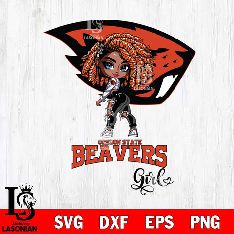 Oregon State Beavers Fan Girl Svg Eps Dxf Png File, Digital Download, Instant Download