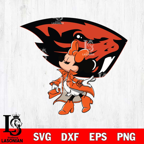 Oregon State Beavers Glamorous Minnie Svg Eps Dxf Png File, Digital Download, Instant Download