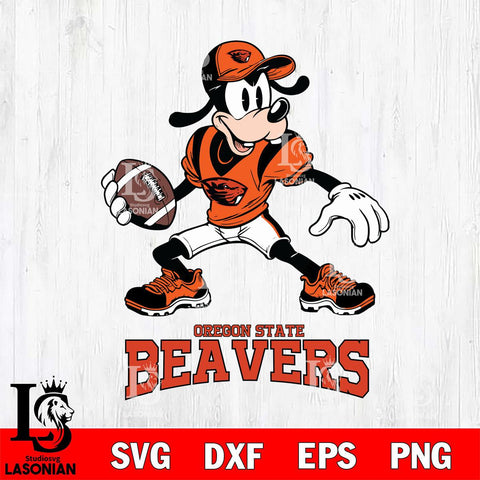 Oregon State Beavers Goofy Disney, Svg Eps Dxf Png File, Digital Download