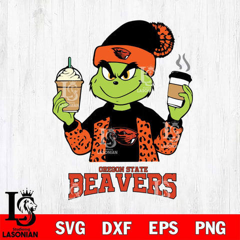 Oregon State Beavers Grinch 2 coffee Svg Eps Dxf Png File, Digital Download, Instant Download