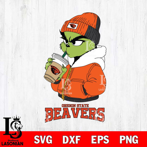 Oregon State Beavers Grinch Bougie Christmas Cut Files Cricut, Svg Dxf Eps Png file, Digital download , Silhouette