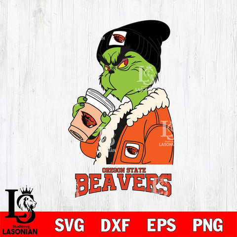 Oregon State Beavers Grinch Bougie Football Svg Eps Dxf Png File, Digital Download, Instant Download