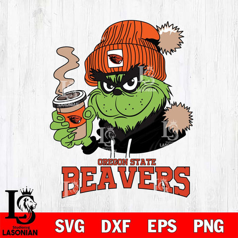 Oregon State Beavers Grinch Cofffe Hoodie Cut Files Cricut, Svg Dxf Eps Png file, Digital download , Silhouette