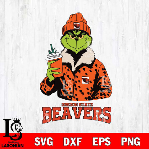 Oregon State Beavers Grinch Leopard Svg Eps Dxf Png File, Digital Download, Instant Download