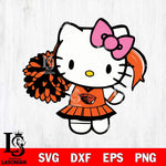 Oregon State Beavers Hello Kitty Cheerleader 12 Svg Eps Dxf Png File, Digital Download, Instant Download