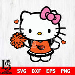 Oregon State Beavers Hello Kitty Cheerleader 6 Svg Eps Dxf Png File, Digital Download, Instant Download