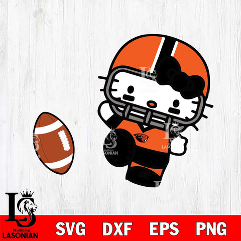 Oregon State Beavers Hello Kitty sport 12 Svg Eps Dxf Png File, NCAA svg, Digital Download, Instant Download