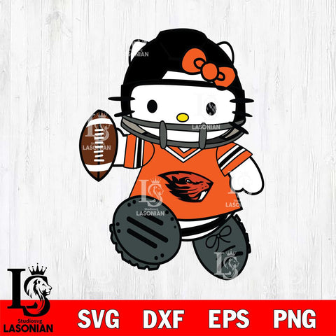 Oregon State Beavers Hello Kitty sport Svg Eps Dxf Png File, NCAA svg, Digital Download, Instant Download