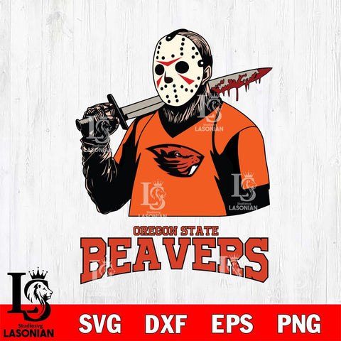 Oregon State Beavers Jason Voorhees 11 Svg Eps Dxf Png File, Digital Download