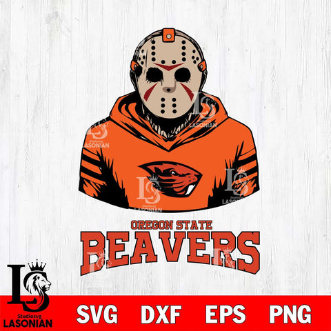 Oregon State Beavers Jason Voorhees 4 Svg Eps Dxf Png File, Digital Download