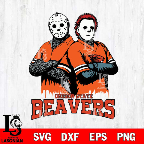 Oregon State Beavers Jason Voorhees 8 Svg Eps Dxf Png File, Digital Download