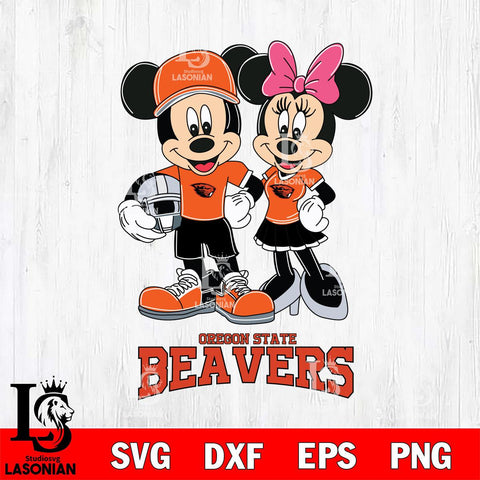 Oregon State Beavers Mickey Minnie Mouse Helmet Svg Eps Dxf Png File, NCAA svg , File Cut , Digital Download , Instant Download, Cut Svg Files